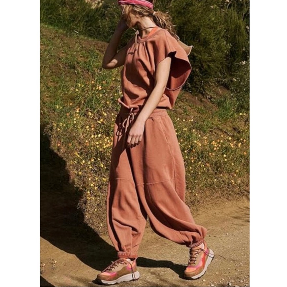 Free People Movement Throw And Go Onesie Open Back Jumpsuit Oversized Hiking L - Picture 2 of 8